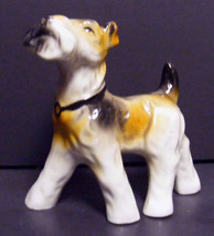 Terrier China Dog Figurine 4-1/2&quot; Tall Vintage Japan - £11.27 GBP