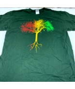 Vermont 802 Tree T-Shirt Rainbow Roots Size Large Unisex Purple Gildan C... - £11.56 GBP