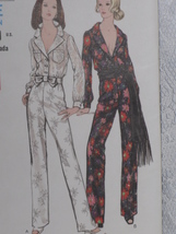 Vogue Pattern 7697 Misses&#39; Evening Jumpsuit Size 12 Uncut 1960&#39;s - £15.94 GBP