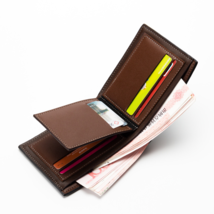 Men&#39;s wallet business casual short PU wallet cross - £12.64 GBP