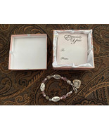 Vintage Love Daughter Forever 8” Dangle Heart Charm Bracelet With Gift Box