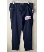 Gloria Vanderbilt Jeans Womens Size 16 Straight High Rise Skinny Denim - £23.35 GBP
