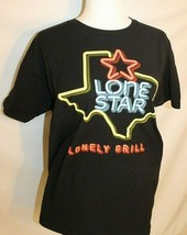 LONE STAR LONELY GRILL T-SHIRT LARGE 20TH ANNIVERSARY BLACK SHORT SLEEVE... - $21.22