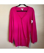 Vertigo Paris Women&#39;s Pink Sweater Y2K Mean Girls Wool Blend Large Rhine... - $460.56 MXN
