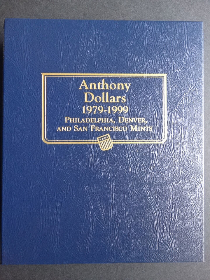 Whitman Susan B Anthony Dollars Coin Album Book P,D and SF 1979-1999 #9149 - $29.95