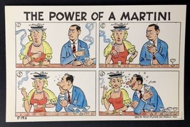 The POWER OF A MARTINI Bob Petley Lafe Card postcard blank comic C-19a 1956 - £7.04 GBP