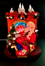 2002 Eleco Fiber Optic Santa Claus 12&quot; Tall, Multi-Color, Original Box V... - $49.49