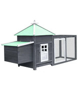 Chicken Coop for Small Animals – Solid Firwood Wooden Coop with Nesting Box - $269.79