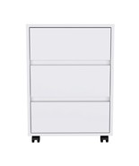 Three Drawers Filing Cabinet Bang, Office, White - $234.99