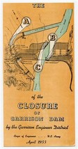 Garrison Dam Closure Ceremony Brochures Riverdale ND President Eisenhower 1953 - £21.94 GBP