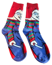 Chuckie Child&#39;s Play Cartoon Scary Horror Crew Socks 360 Character - £9.49 GBP