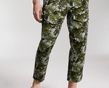 Sun + Stone Men&#39;s Bleeker Regular-Fit Palm-Print Cropped Cargo Pants-Siz... - $34.97