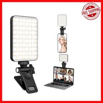 Portable Rechargeable Selfie Light - 3 Modes &amp; 10 Brightness Levels for ... - $24.24