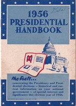 Vintage 1956 Presidential Handbook Dwight D. Eisenhower Adlai Stevenson - $75.39 MXN