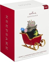 Hallmark Keepsake Ornament 2019 I want a Hippopotamus for Christmas Sleigh Magic - $14.01