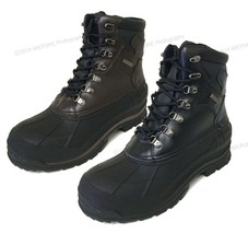 Mens Winter Boots Leather Waterproof Hiking Thermolite Insulated Warm Sn... - £25.38 GBP