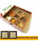 Spice Box - Sheesham Wood Spice Box Container - Spice Box Holder With 2 ... - $1,010.22 MXN