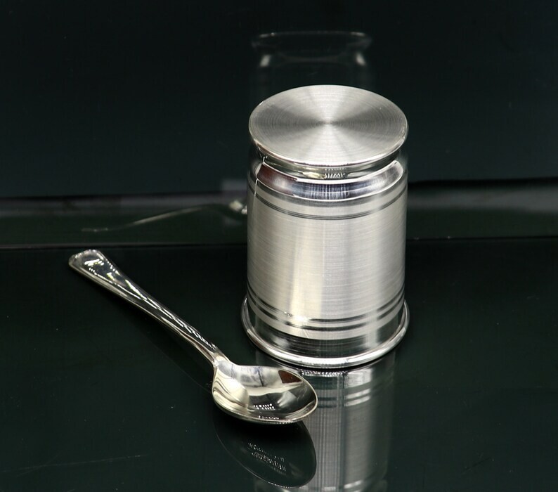 999 pure silver Water/milk tumbler, silver vessel,silver baby set utensils sv111 Item image 3
