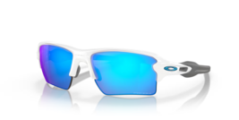 NEW* Oakley FLAK 2.0 XL WHITE Polished w PRIZM Sapphire Sunglass OO9188-94 - $138.59