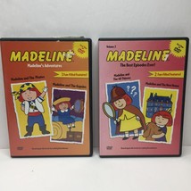 Set 2 DVD Madeline&#39;s Adventures 4 Episodes Pirates Gypsies 40 Thieves New House - £11.93 GBP