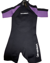 Lemorech Shorty Neoprene Wetsuit 2mm Youth 14 Purple Black - $366.23 MXN