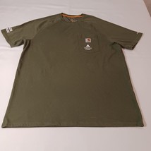 Carhartt Force Relaxed Fit ALABAMA POWER Men&#39;s Green Employee T-Shirt Size Large - $16.62