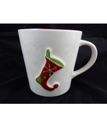 Starbucks 2006 Holiday Red Stocking and Snowflakes 17oz Coffee Mug - £9.42 GBP