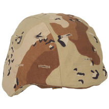 PRE-OWNED CHOCOLATE CHIP 6 COLOR PATTERN GROUND TROOP PARACHUTISTS HELME... - $13.19