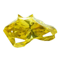 Horse Head Shape Diamond Fancy Yellow 1.03 Carat VVS2 Certified Enhanced Loose - £1,074.93 GBP