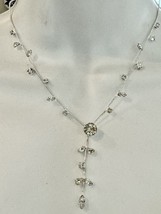 Carolee Designer Special Occasion Y Necklace Brilliant Crystals on Vine - $8.55