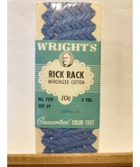 Vtg Wright’s Rick Rack,3 Yds,Size 29,#7129,Copen 40,Sealed,Color Fast,PE... - £2.51 GBP