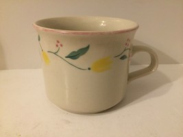 Coffee Cup Mug Anchor Dinnerware Stoneware China with Tulip Flower Design - $2.19