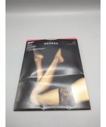 George thigh high legwear black size 2X #1807 silky sheer-lace top - $199.22 MXN