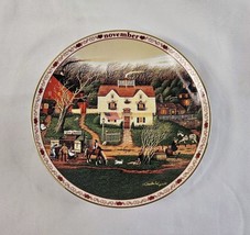 1999 Bradford Plate Charles Wysocki&#39;s Days To Remember November Autumn - £14.97 GBP