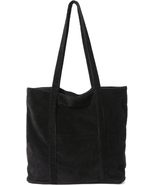 Women’s Corduroy Tote Bag, Casual Handbags Big Capacity Shoulder Shoppin... - £17.83 GBP