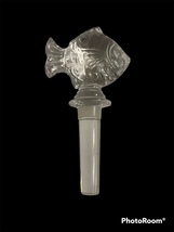 Mikasa Natures Catch Crystal Fish Wine Bottle Stopper - £17.57 GBP