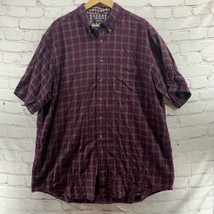 Trader Bay Mens Shirt Plaid XLT Short Sleeve - £13.59 GBP
