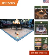 67&quot;x60&quot; Fire Pit Mat with Reflective Edging - Ultimate Outdoor Safety So... - $77.99