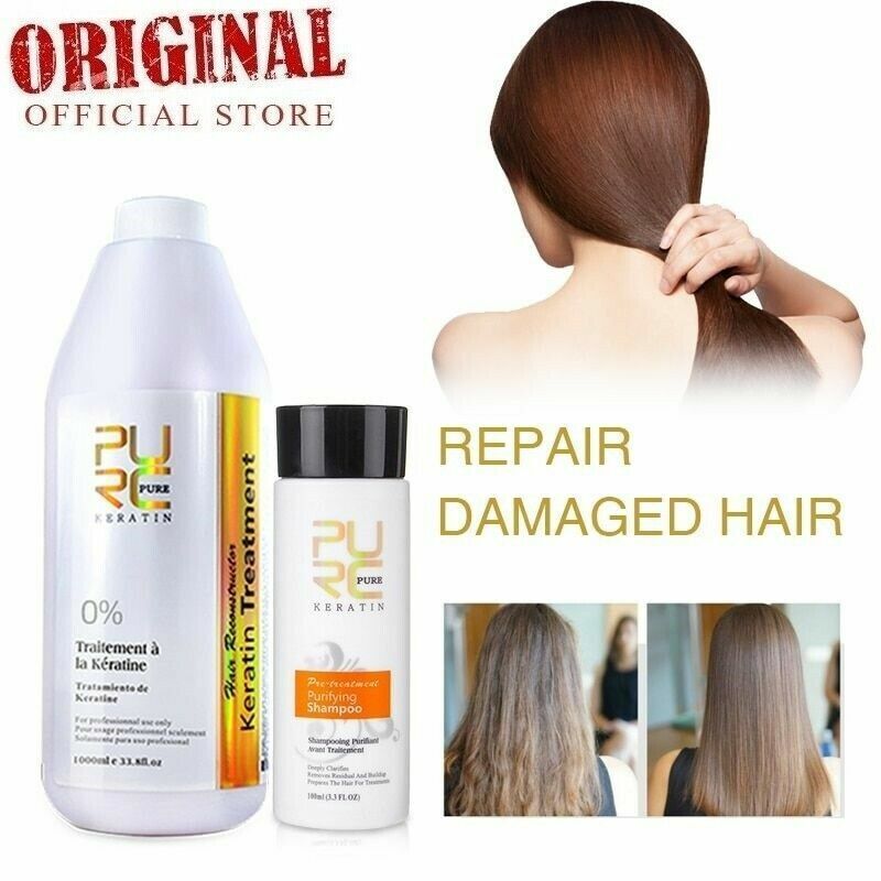 Brazilian Keratin Free Formaldehyde Hair Straightening Treatment Repair 1000ml - $88.17