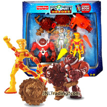 Year 2007 Planet Heroes Exclusive 5&quot; Figure Gift Set Mars Digger &amp; Venus Dazzle - $74.99