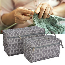 Knitting Yarn Storage Bag - Crochet Hooks and Sewing Tools Organizer Tote - £8.94 GBP+