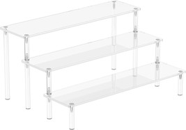 Acrylic Display Risers 3 Tier Perfume Organizer Stand Clear Cupcake Stand Holder - £15.01 GBP