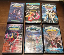 Mighty Morphin Power Rangers VHS Lot of 6 in clamshell cases - £16.23 GBP