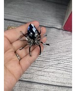 Rose Gold Tone Crystal Spider Rhinestone Scarf Clip - $12.34 CAD