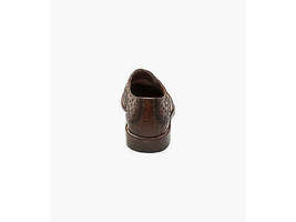Stacy Adams Gennaro Wingtip Oxford Ostrich Print Leather Cognac 25537-221 image 8