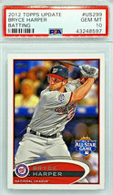 Psa 10! Hot! Bryce Harper Rookie &quot;Batting&quot; 2012 Topps Update #US299 Asg Roy! - £240.34 GBP