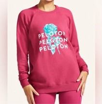 Peloton NWT Hot Pink Blue Rose Sweatshirt - £32.90 GBP