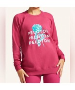 Peloton NWT Hot Pink Blue Rose Sweatshirt - £32.91 GBP