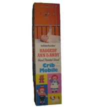 VINTAGE 1972 KNICKERBOCKER RAGGEDY ANN CRIB MOBILE BABY WOODEN IN BOX KI... - $450.05 MXN