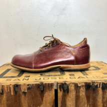 35 / 5 - Cydwoq Dark Red Leather Lace Up Handmade in USA Shoes 1107TZ - £95.92 GBP